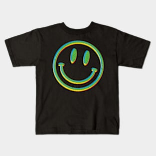 Acid Smiley in green Kids T-Shirt